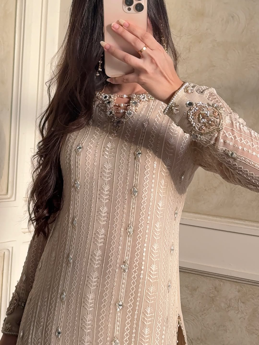 The Moonlight Petals Sharara Set