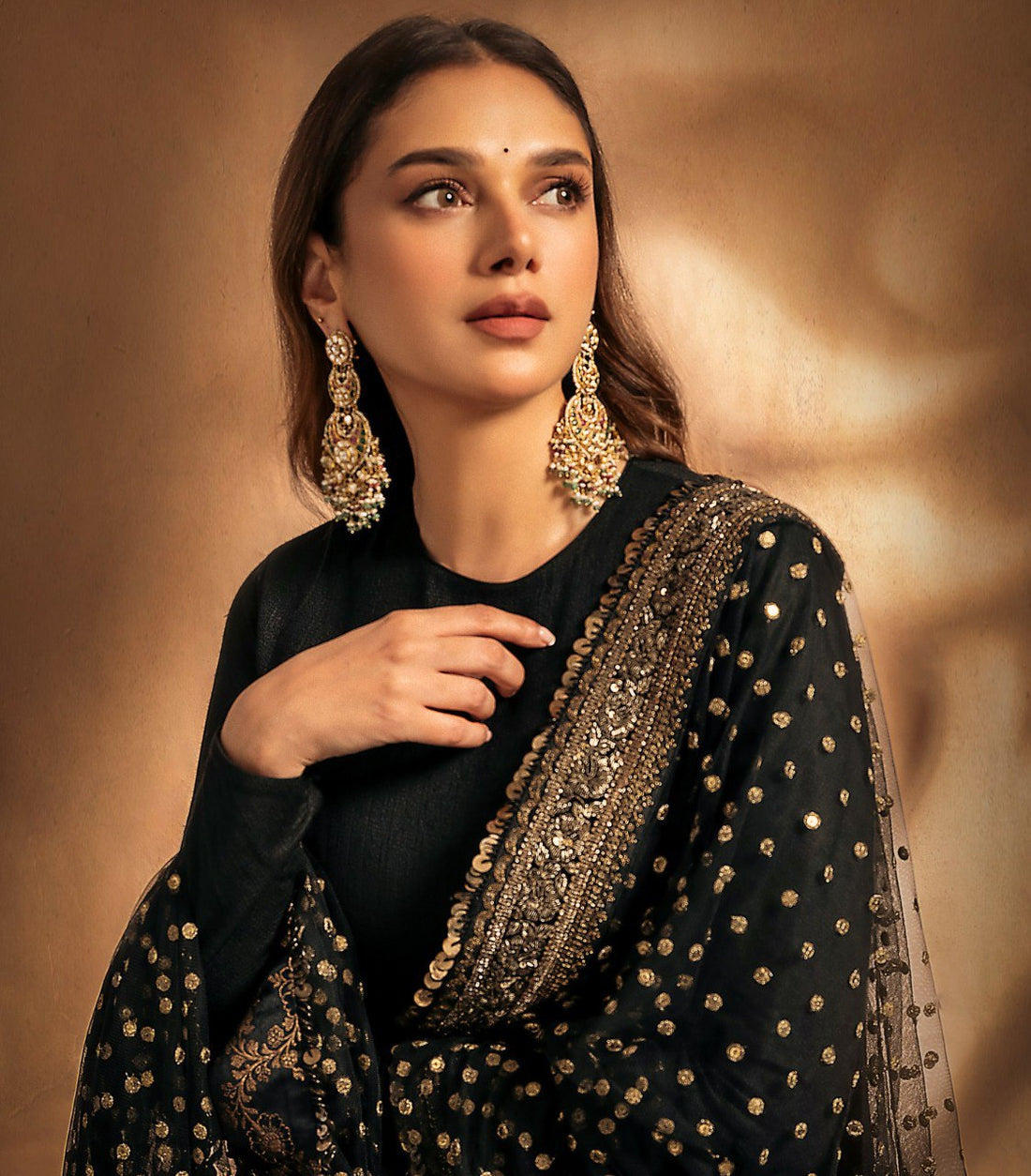 ADITI'S BLACK ELEGANCE ENSEMBLE