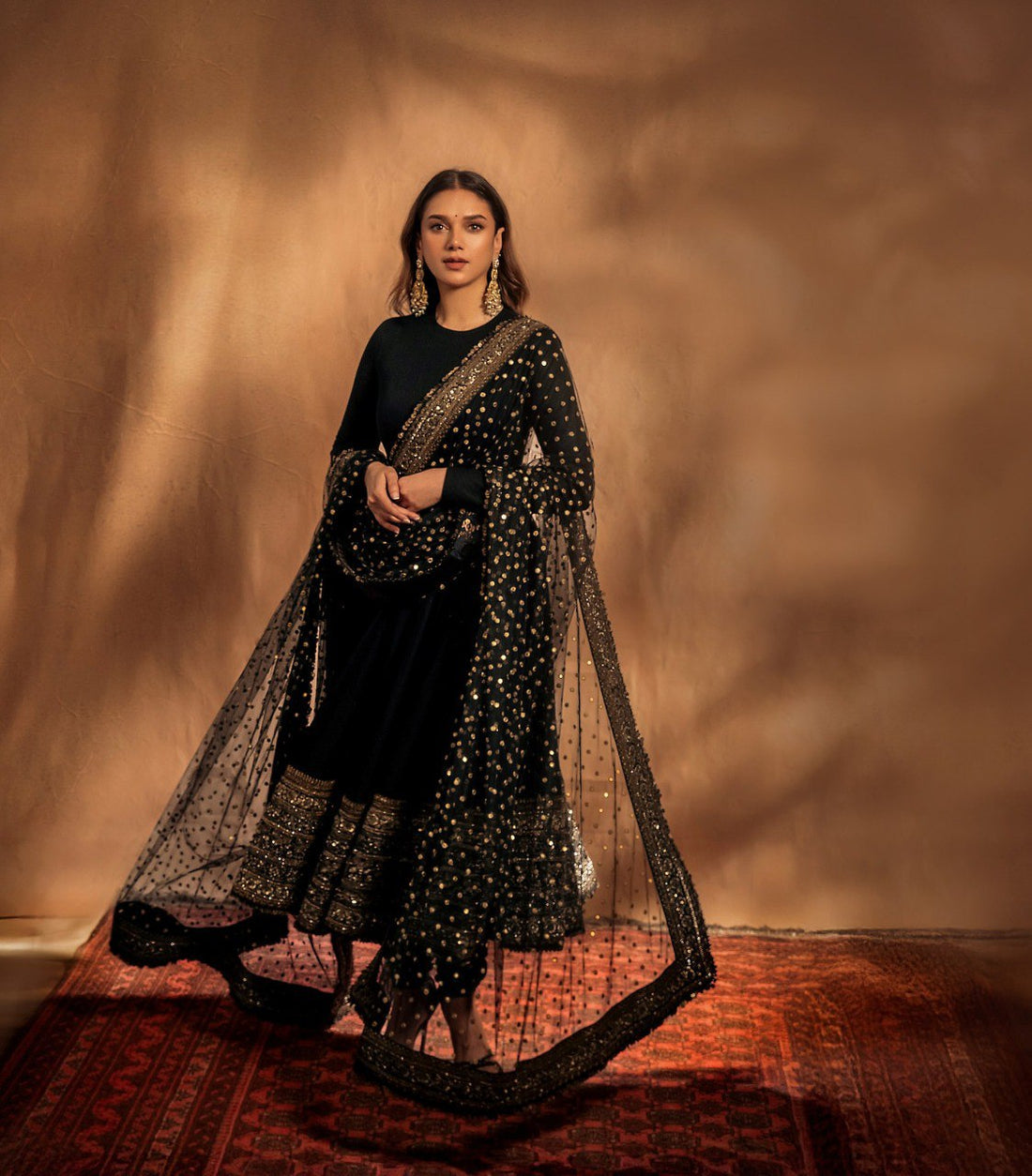 ADITI'S BLACK ELEGANCE ENSEMBLE