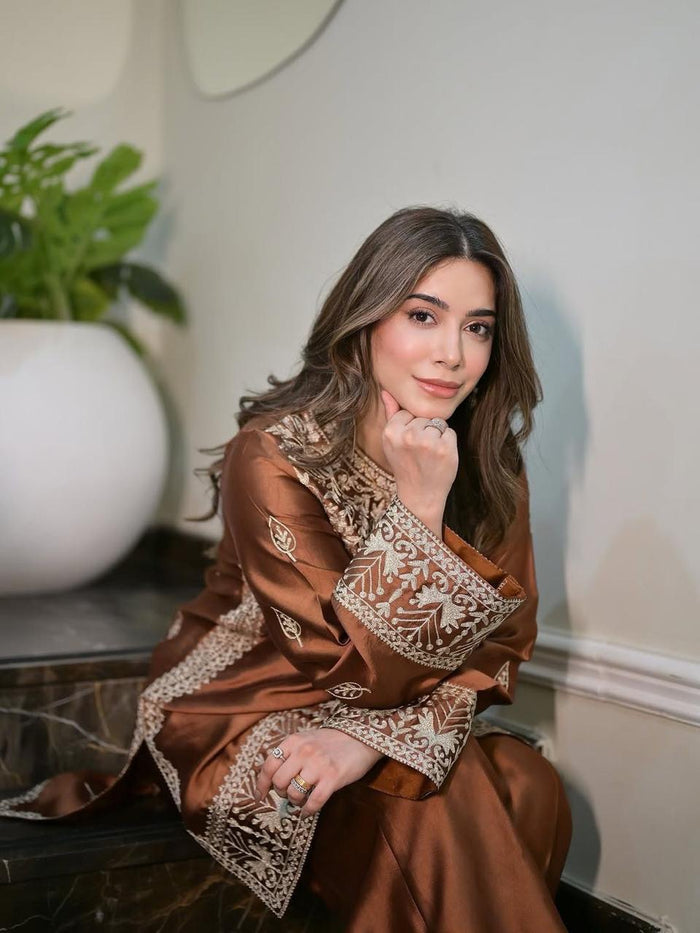 Caramel Royale Silk Ensemble